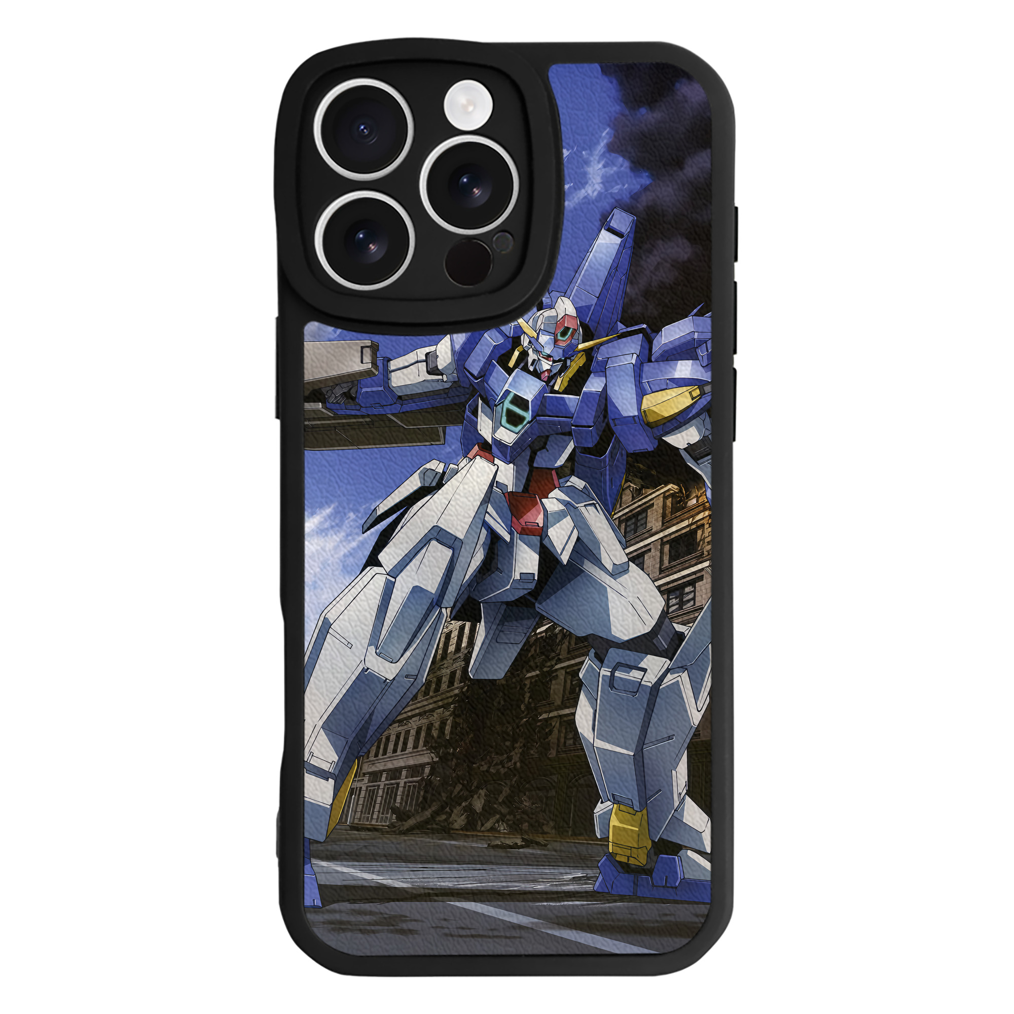 （画像用） 機動戦士ガンダム Mobile Suit Gundam 【iPhone 16シリーズ対応】シリコンスマホケース（レザー調） 材質：シリコン